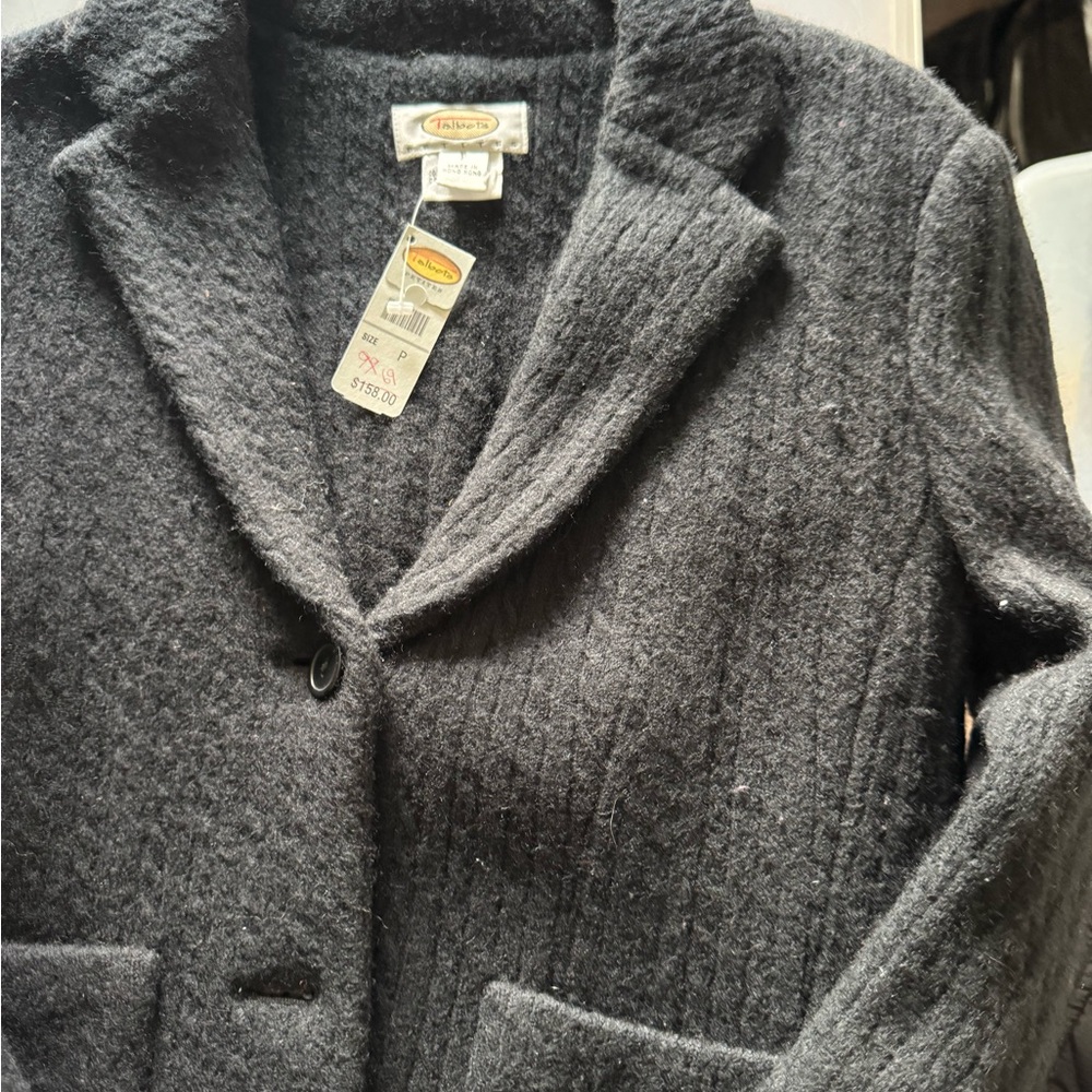 Talbots Charcoal Wool Blend Blazer